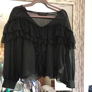 Zara basic blouse.